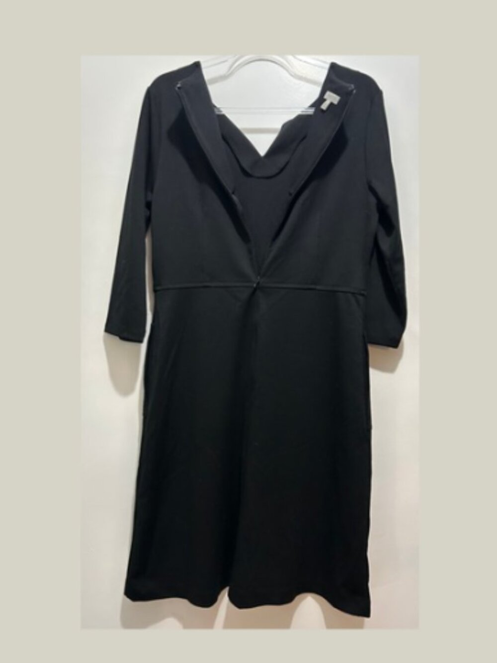 Talbots Black 3/4 Sleeve Dress Size 10 - Picture 2 of 4
